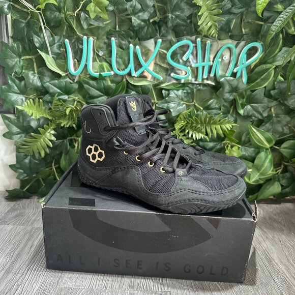 Rudis wrestling shoes Men 6.5 Women 8 JB1 Jordan Burroughs “All I See Is Gold” main image 6